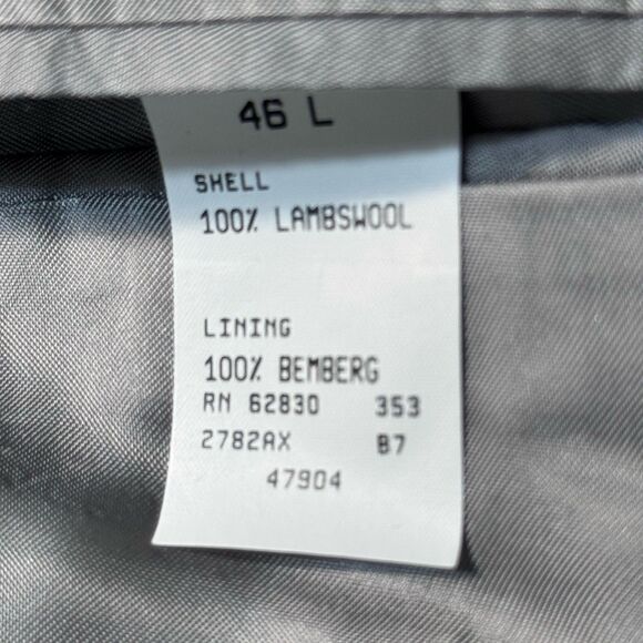 LANDS' END 46L 100% Lambswool Tiroler Loden Plaid Wool Sports Coat Blazer USA - Picture 10 of 15